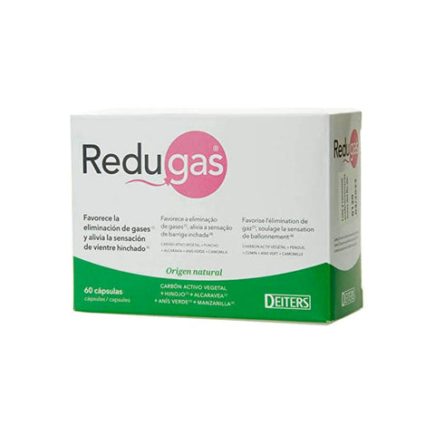 Deiters Redugas 60 capsules supplement bottle with red and white label, from Jag Couture London New York.