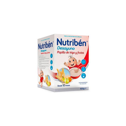 Nutriben Nutribén Desay Daddy Fruits 600g jar featuring colorful fruit illustrations and a child-friendly design.