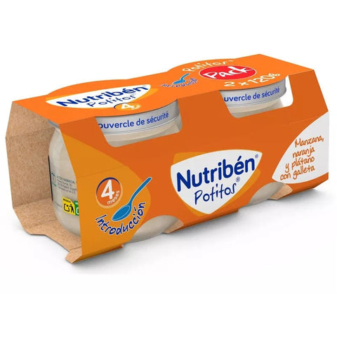 Nutrtiben Potito Apple &amp; Pear 2 x 120g