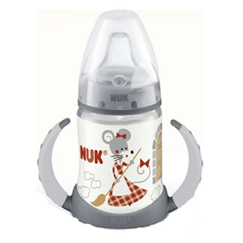 Nuk Baby Bottle Entrena Érase Una Vez First Choice T2 silicone, 150ml, for 6-18 months, with a clear silicone nipple.