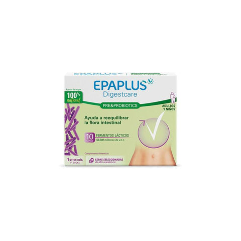 Epaplus Pre and Probiotics 14 sticks by Jag Couture London featuring natural probiotic supplement sticks for digestive health.