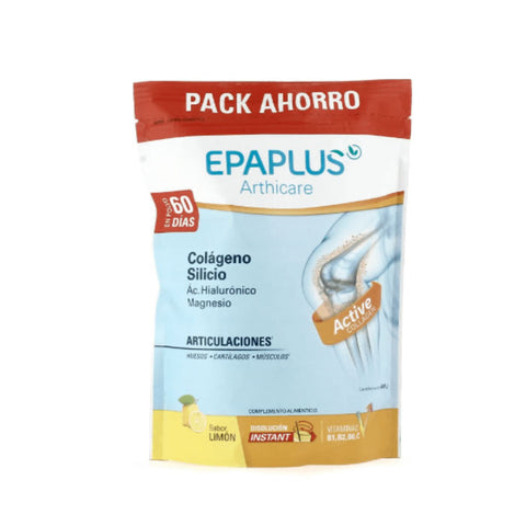 Epaplus Collagen Silicon Hyaluronic and Magnesium lemon flavor supplement in 668g jar, by Jag Couture London - New York.