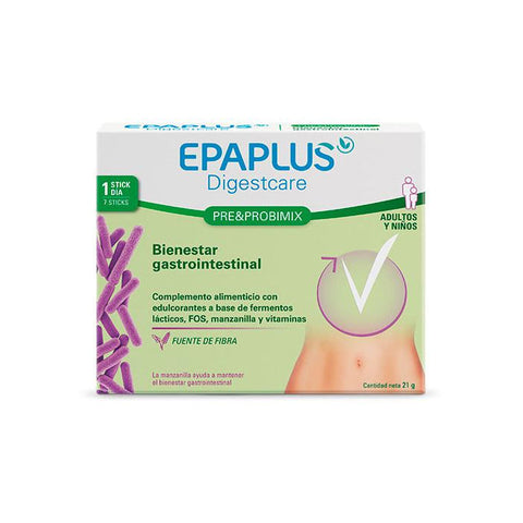 Epaplus Digest Pre & Probimix 7U probiotic supplement by Jag Couture London - New York, showing the product packaging and label.