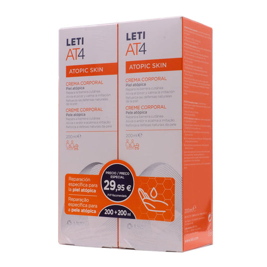 Leti At4 Body Cream 2x200ml Set 2 Pieces Jag Couture London - New York