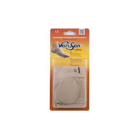 Hydrogel plantar arch support pad from Varisan by Jag Couture London and New York, designed for heel and arch cushioning.