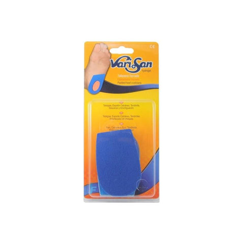 Small size Varisan Talonera Forrada hydrogel heel pad by Jag Couture London New York, designed for comfort and heel protection.