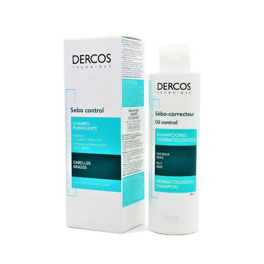 Vichy Dercos Oily Hair Sebum Control Shampoo 200ml Jag Couture London - New York