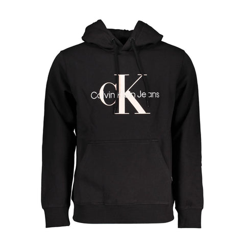 Black Cotton Men Sweater