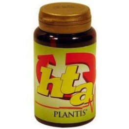 Plantis H T A supplement bottle with 90 capsules from Jag Couture London New York, featuring a white and green label.