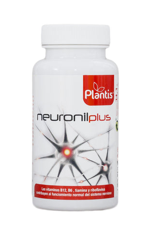 Jag Couture London Neuronil Plus 60 capsules bottle, dietary supplement with brain health ingredients, in a clear container.