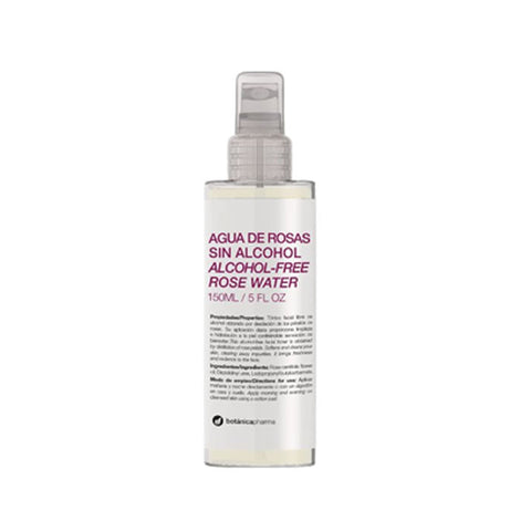 Jag Couture London Rose Water Alcohol-Free Spray bottle, 150ml, with floral design and clear mist spray nozzle.