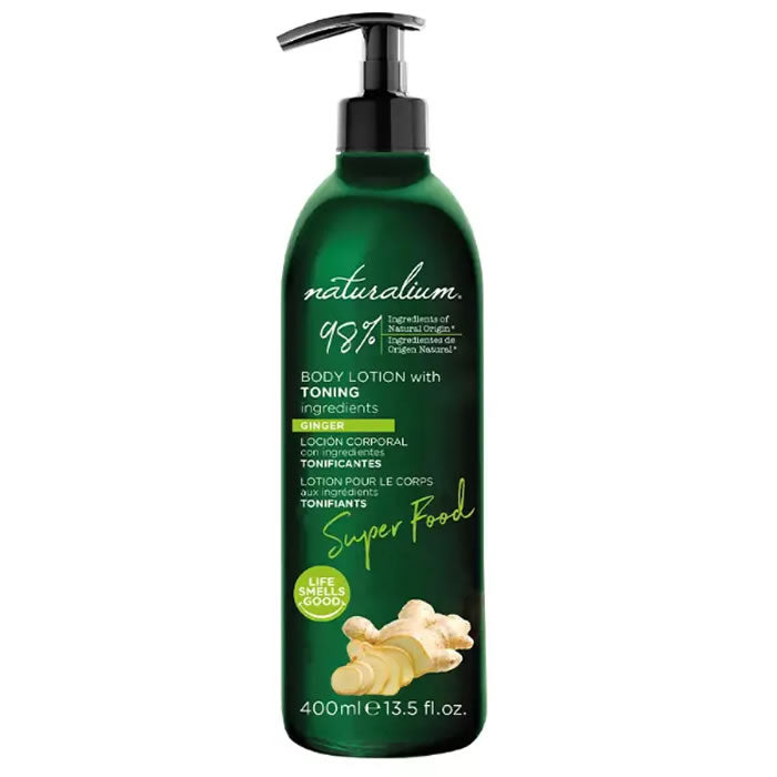 Naturalium Super Food Ginger Toning Body Lotion 400ml Jag Couture London - New York