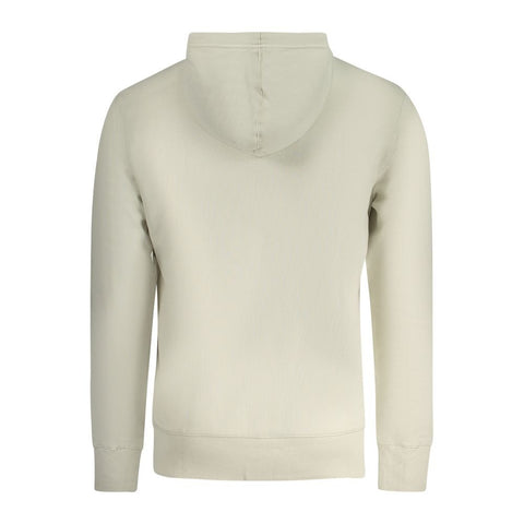 Beige Cotton Men's Hoodie