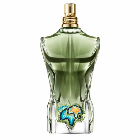 Jean Paul Gaultier Le Beau Paradise Garden perfume spray in 75ml bottle, featuring floral and fresh fragrance notes.