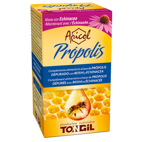 Jag Couture London New York Tongil Apicol Propolis 40 vegetable capsules in a bottle, natural supplement for immune support.