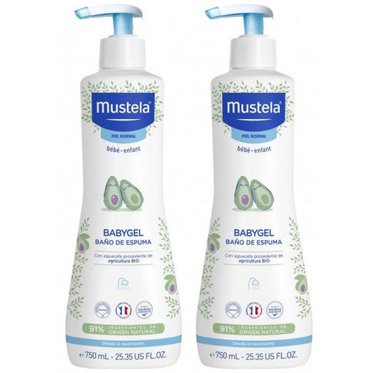 Mustela Babygel Foaming Bath 2x750ml Jag Couture London - New York