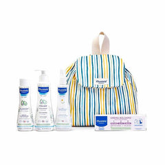 Mustela Little Moments Striped Backpack Set 5 Pieces Jag Couture London - New York
