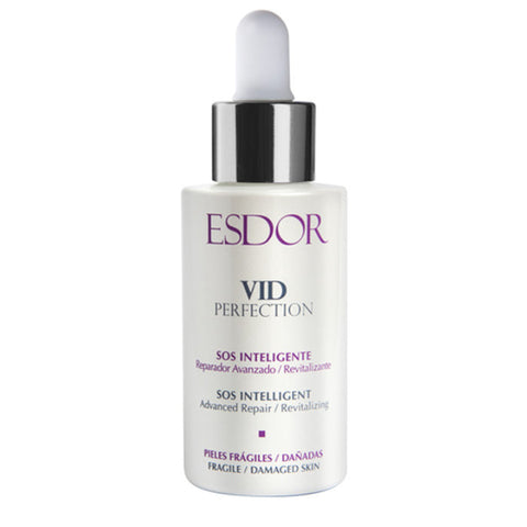 Esdor Intelligent SOS Vid Perfection Serum 30ml bottle with dropper, designed for skin rejuvenation and hydration.
