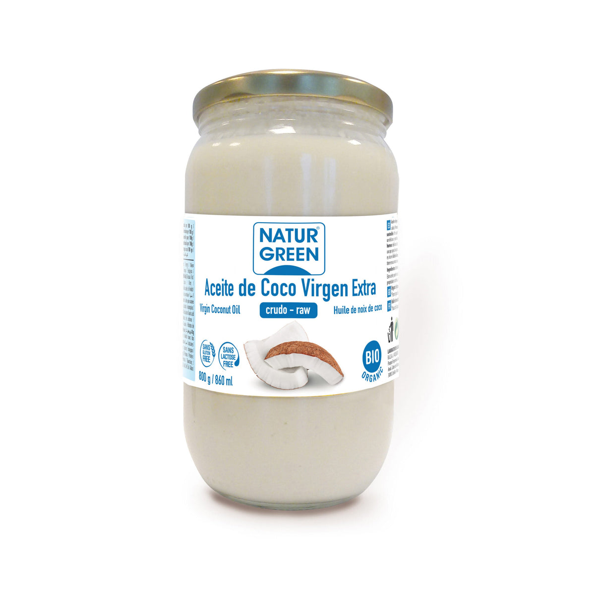 Naturgreen Aceite Virgen De Coco 800 Gramos