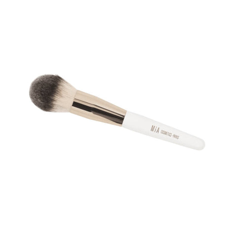 Jag Couture London - New York Mía Cosmetics powder makeup brush with soft bristles and ergonomic handle for flawless application.