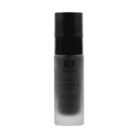Black Luscious Primer by Mía Cosmetics in 30ml bottle, designed to prepare and smooth skin for makeup application.