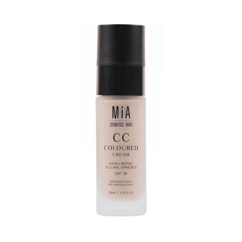 Jag Couture London Mia Cosmetics CC Cream SPF30 in medium shade, 30ml, with a smooth, blended application on skin.