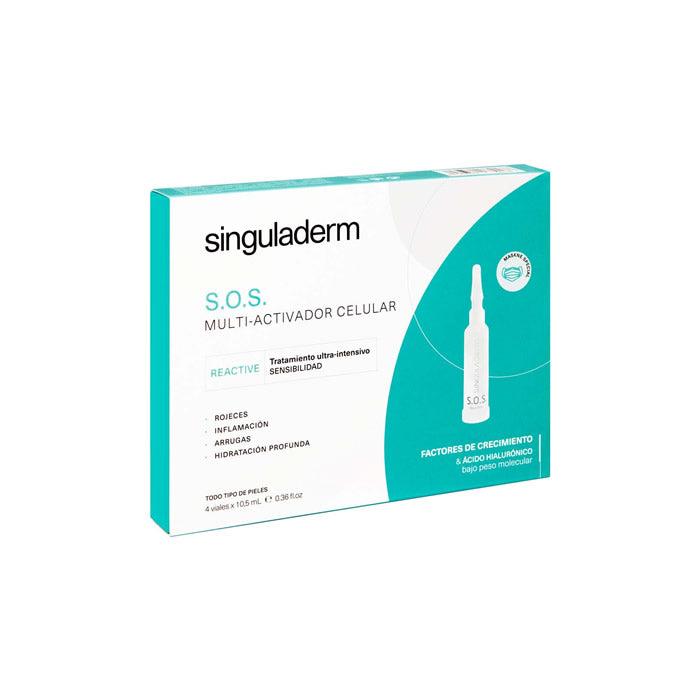 Singuladerm S.O.S. Multi-Cellular Activator Ultra-Intensive Sensitivity Treatment 4x10.5ml Jag Couture London - New York