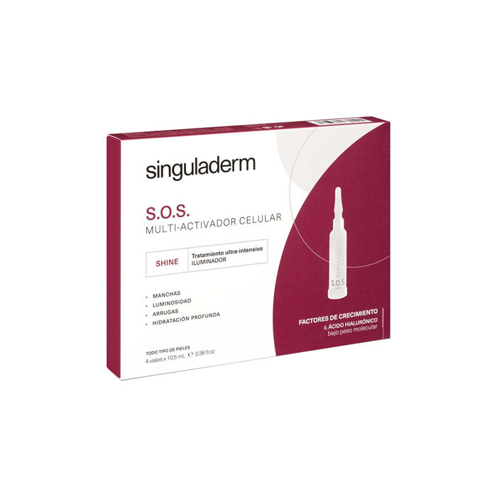 Singuladerm S.O.S. Multi-Activating Cellular Brightening Treatment 4x10,5ml Jag Couture London - New York