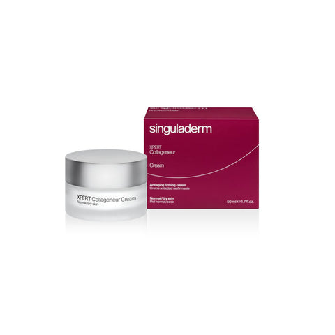 Singuladerm Xpert Collageneur anti-ageing firming cream for normal to dry skin, 50ml, by Jag Couture London New York.