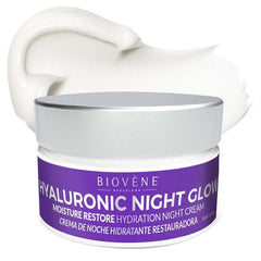 Biovene Hyaluronic Night Glow Moisture Restore Hydration Night Cream 50ml Jag Couture London - New York