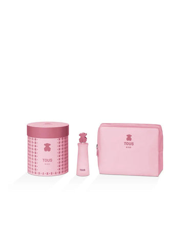 Tous Kids Woman Edt 100ml with travel-sized perfume in a pink Neceser by Jag Couture London New York.