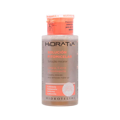 Hidrotelial Hidratia Phytomicellar Solution 200ml bottle by Jag Couture London New York, featuring a clear liquid skincare product.