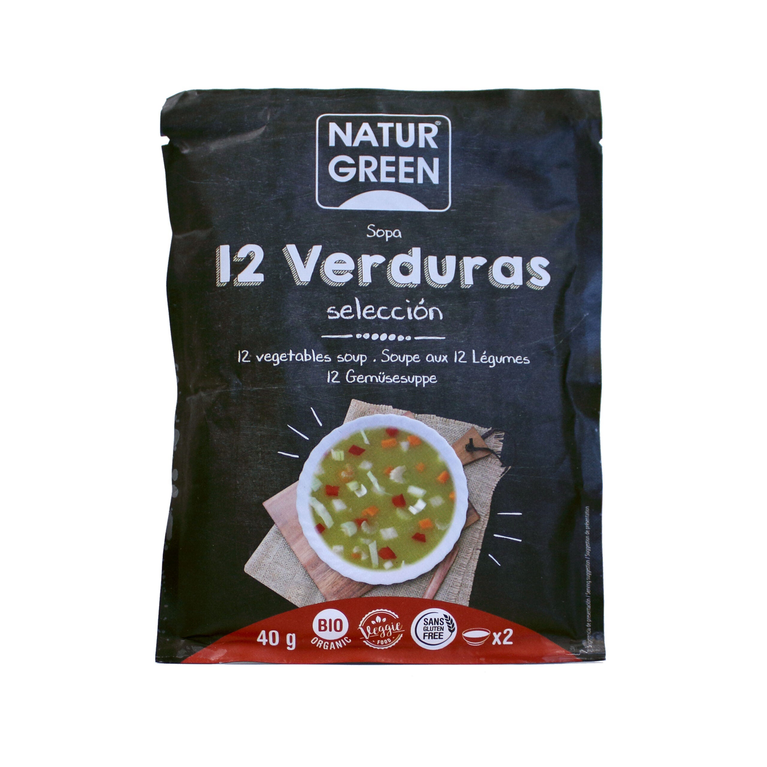 Naturgreen Sopa 12 Verduras 40g Jag Couture London - New York
