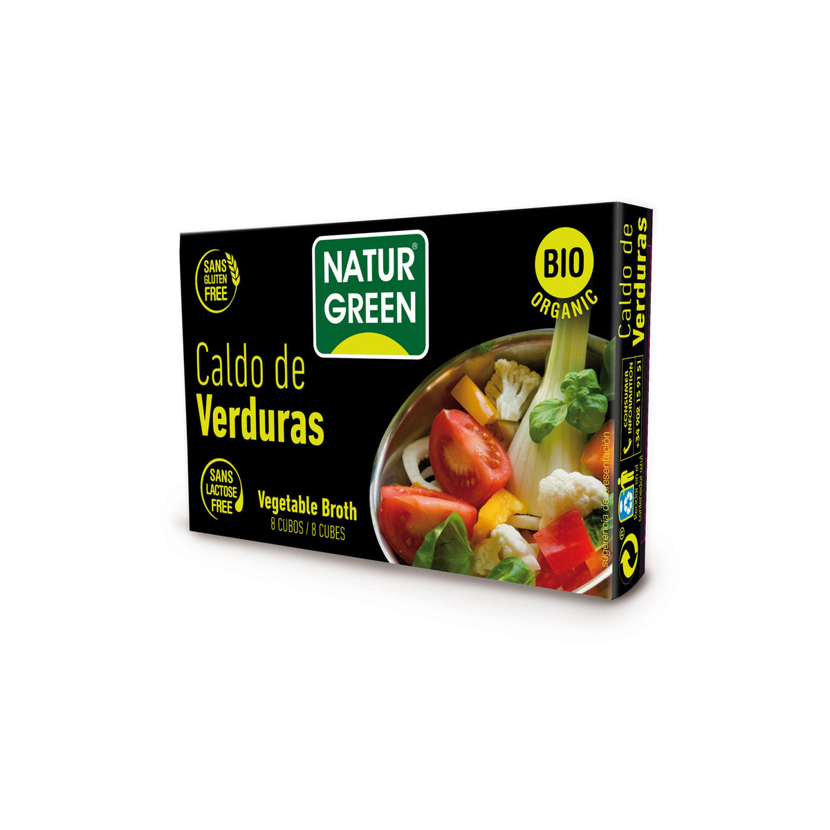 Naturgreen Cubito Caldo Verdura Cajita 8 X 10,5g Jag Couture London - New York