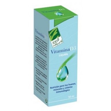 Bottle of 100% Natura vitamin D3 liquid supplement in a 50ml container, branded by Jag Couture London - New York.