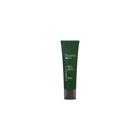 Singuladerm Fusionist Age SPF+20 50ml skincare tube, featuring a sleek design and product label, on a neutral background.