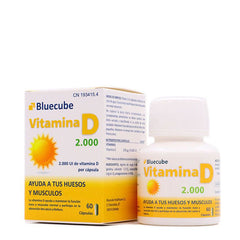 Bluecube Vitamin D 2000 60 Capsules Jag Couture London - New York
