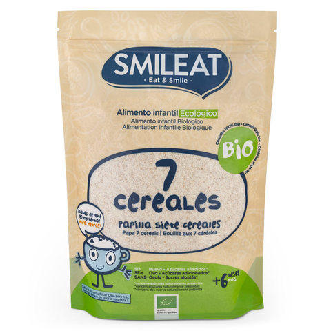 Smileat Cereals Baby Puffs with 7 Whole Grains, organic snack in 200g pack, by Jag Couture London New York