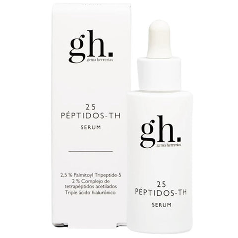 Jag Couture London - New York GH 25 Peptides-Th Serum 30ml bottle, clear glass container with pump dispenser and label.