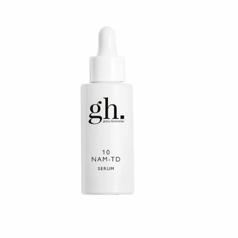 Jag Couture London - New York GH 10 Nam-Td Serum 30ml bottle, clear glass container with pump, on a white background