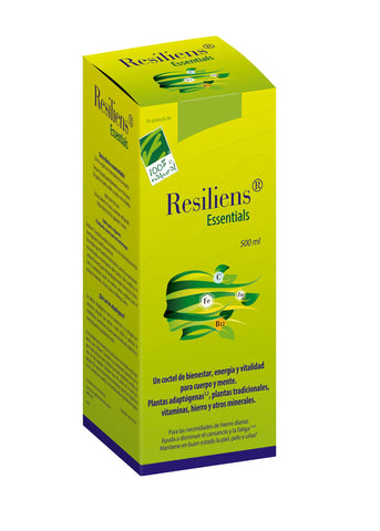 100% Natura Resiliens Essentials 500ml bottle by Jag Couture London - New York, featuring a sleek design and vibrant label.