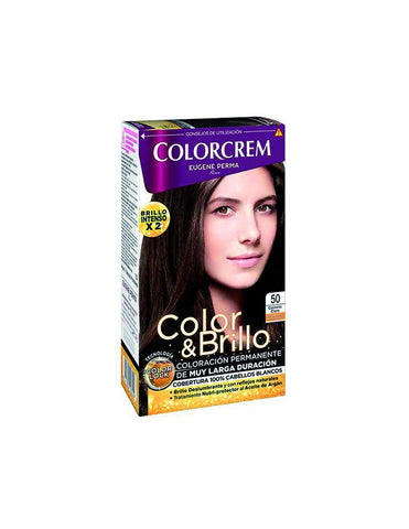 Jag Couture London Naturtint hair dye in 50 Light Brown, featuring a color cream for natural-looking hair color.