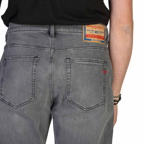 Diesel D-VIKER jeans by Jag Couture London - New York, showing dark wash denim with distressed detailing and classic five-pocket style.