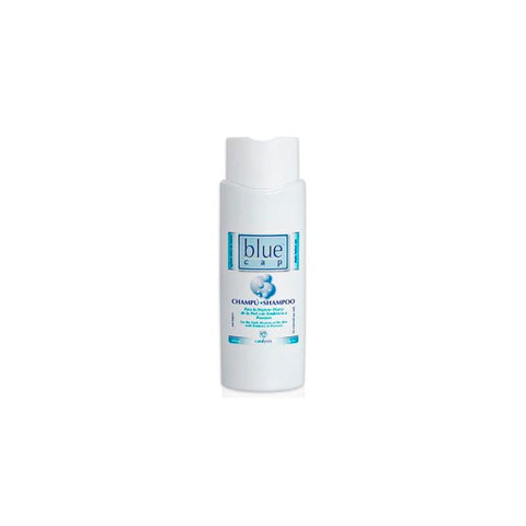 Jag Couture London blue cap anti-dandruff shampoo bottle, 400ml, with label and cap visible.