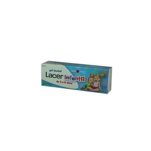 Infant dental gel in strawberry flavor by Jag Couture London New York, 50ml tube for children's oral care.