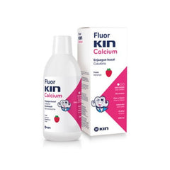 Kin Fluorkin Calcium Mouthwash Strawberry Flavor 500ml Jag Couture London - New York