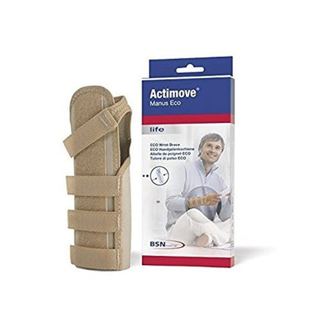 Actimove Manus Eco Left XL orthopedic wrist brace by Jag Couture London - New York, showing adjustable straps and breathable material.