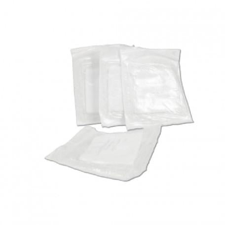 Sterile gauze pads in a box, 60x40 cm, by Jag Couture London New York, showing six individual sterile gauze packs.