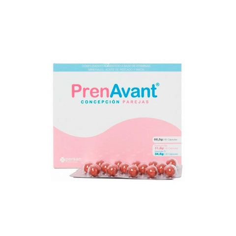 Persan Prenavant Concepcion Parejas supplement in 60 capsules by Jag Couture London New York, showing the bottle and packaging.
