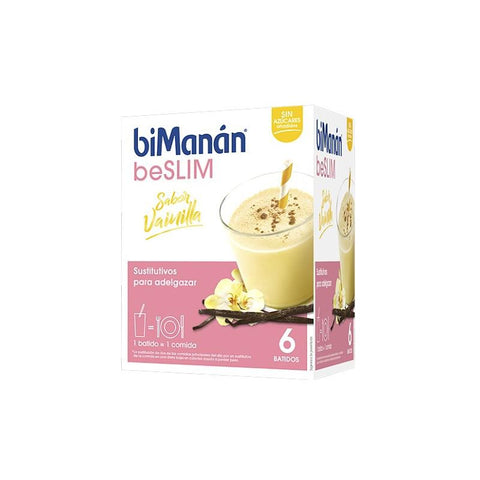 Bimanán Beslim Vanilla Milkshake sachets by Jag Couture London - New York, featuring six vanilla-flavored sachets for weight management.